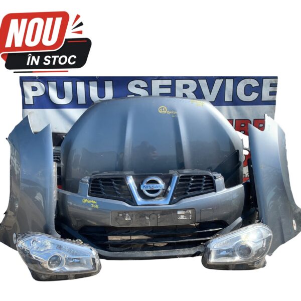 Ansamblu Față Complet Nissan Qashqai J10 Facelift 2010-2013 Original – Capotă, Bară Față, Grilă, Aripi și Faruri OEM