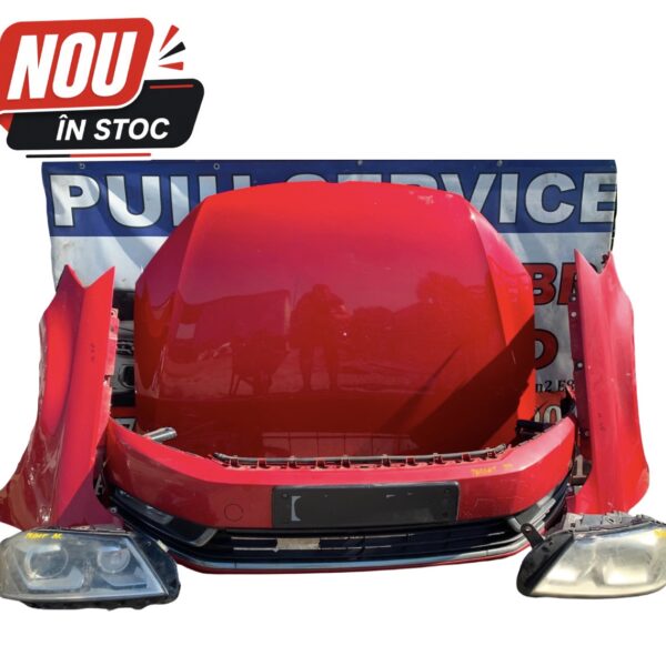 Ansamblu Față Complet Volkswagen Passat B8 Original – Capotă, Bară Față, Aripi și Faruri XENON TRAGHER COMPLET OEM