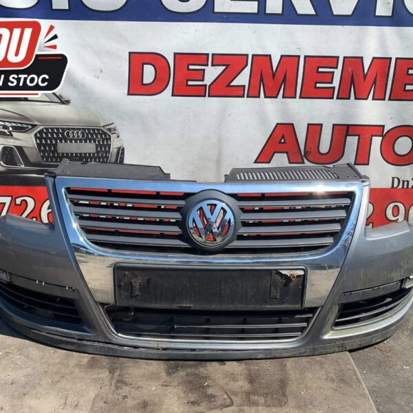 Bară Față Completă Volkswagen Passat B6 2005-2010 Originală – Grilă Centrală și Proiectoare OEM